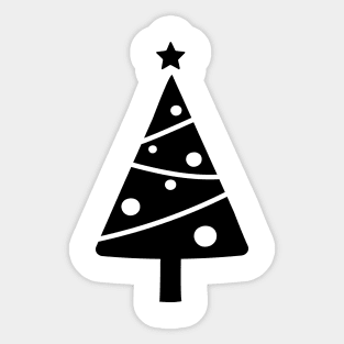 Black Christmas Tree Sticker